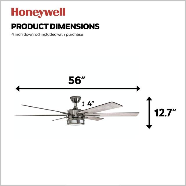 Honeywell Kaliza 56inch LED Ceiling Fan Overstock 29862625