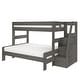 preview thumbnail 13 of 26, Max and Lily Modern Farmhouse Twin XL Over Queen Bunk Bed With Staircase