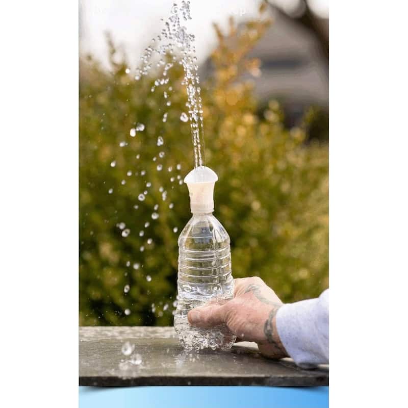 Wash+Out Portable Emergency Eyewash Cup, Screws onto Water Bottles (White 3PK - Clear 10PK)