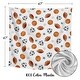 preview thumbnail 4 of 4, Sweet Jojo Designs Sports Theme Boy 100% Cotton Muslin Baby Swaddle Receiving Blanket - Watercolor, Vintage, Sport Themed, Balls