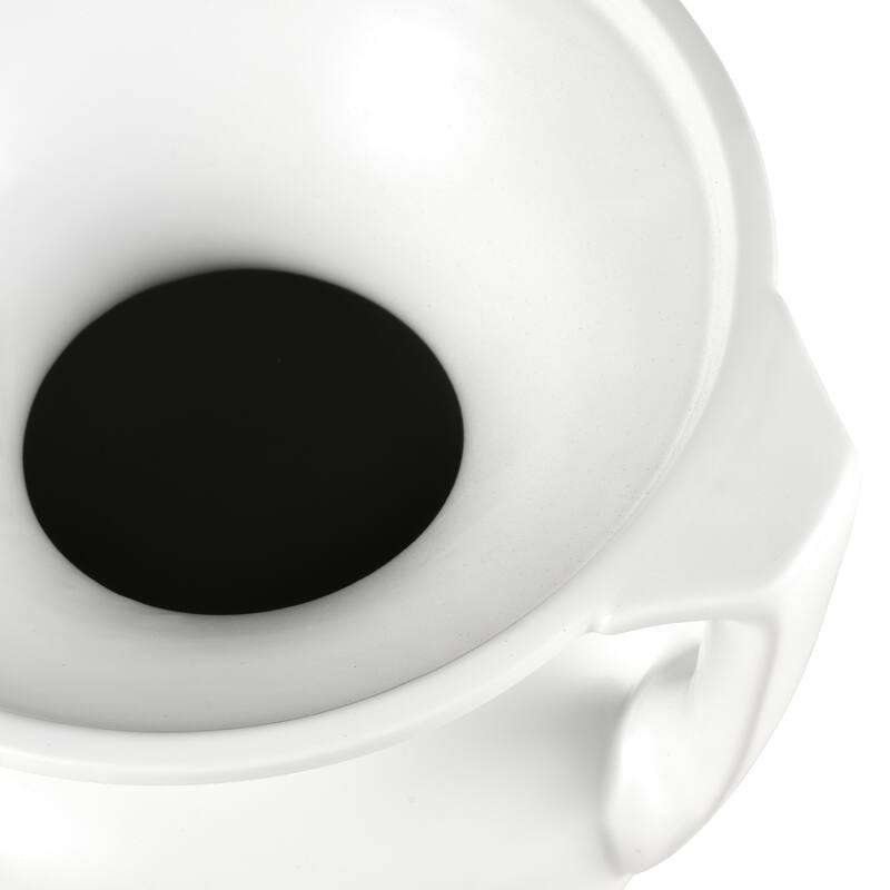 Elk Home Tellis White Earthenware 11.75 Inch Wide Vase