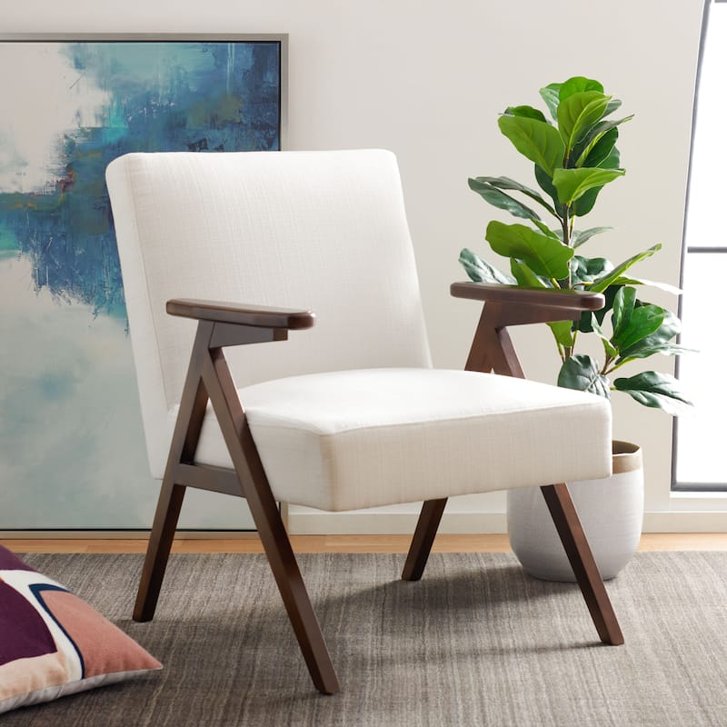SAFAVIEH Manie Arm Chair - 27.6" W x 29.1" L x 34.3" H - 28Wx29Dx34H