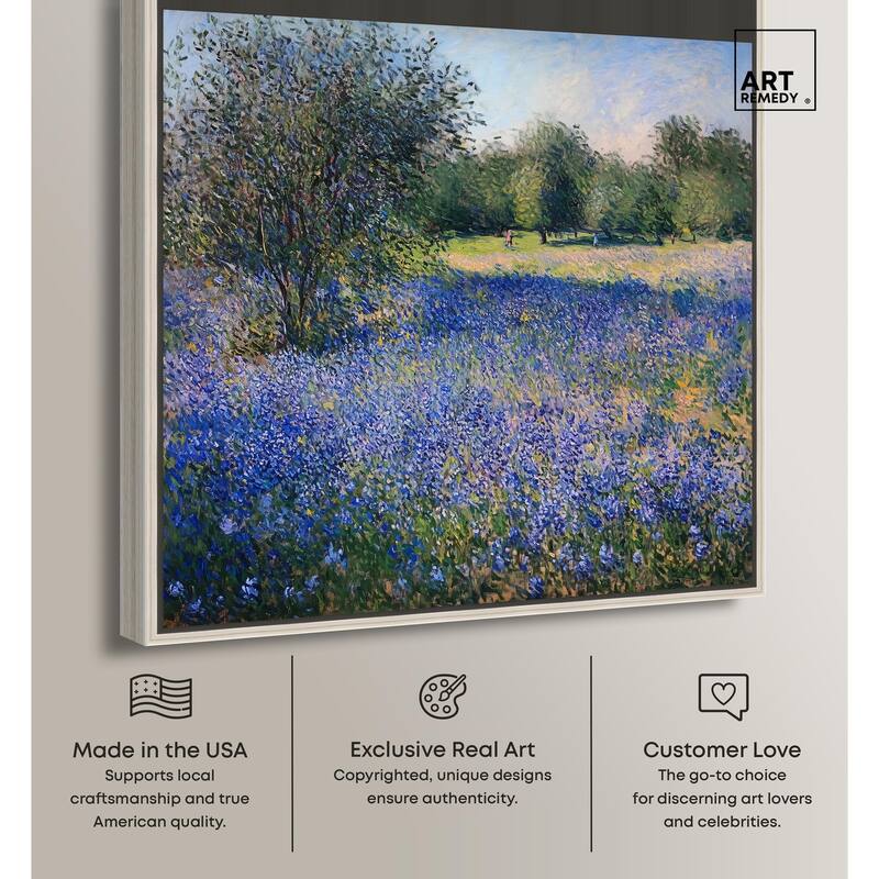 Bluebonnet Meadow I Canvas by Art Remedy