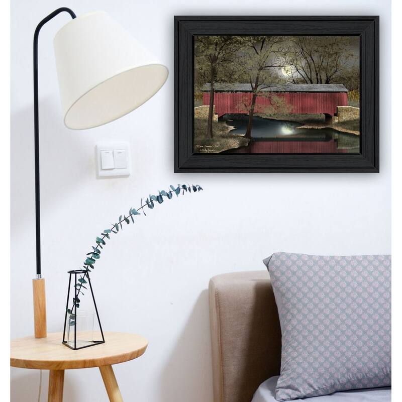 TrendyDecor4U Farmhouse "Warm Summer's Eve" Framed Print Wall Art by Billy Jacobs - Earthtone