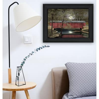 TrendyDecor4U Farmhouse "Warm Summer's Eve" Framed Print Wall Art by Billy Jacobs - Earthtone