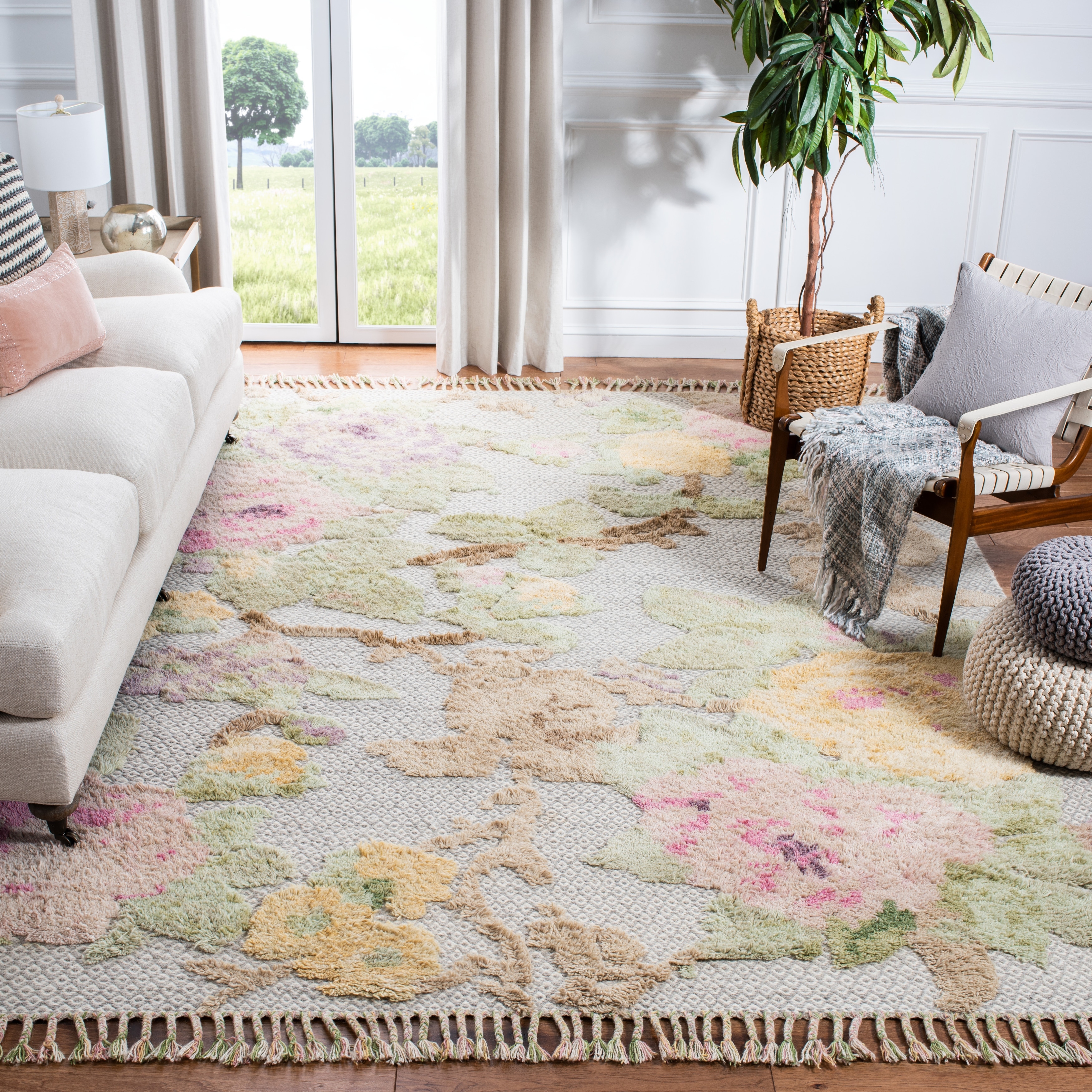 SAFAVIEH Hand-knotted Kenya Gerianne Southwestern Tribal Wool Rug