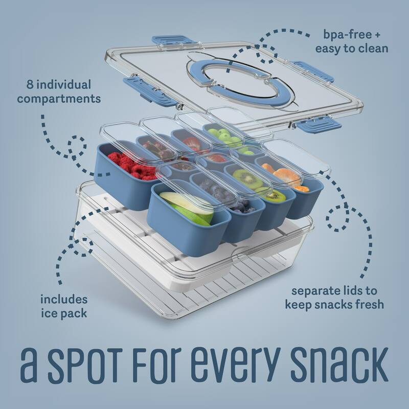 COOK WITH COLOR Snackle Box for Kids Lunch Box and Snack Container