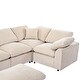 preview thumbnail 10 of 33, Oversized Modular Sectional Sofa with Ottoman,L Shaped Corner Sofa - 130" x 101" x 23.6"