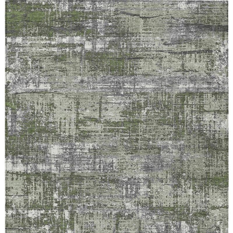 HomeRoots Geometric Transitional Rectangle Outdoor Rug