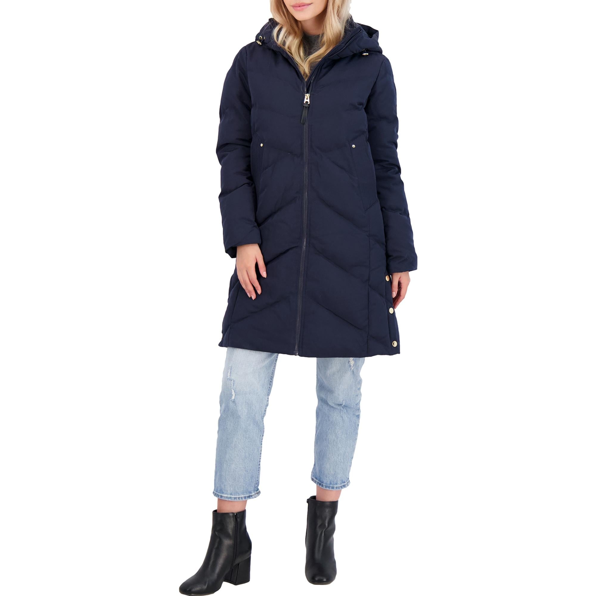 mid length quilted coat