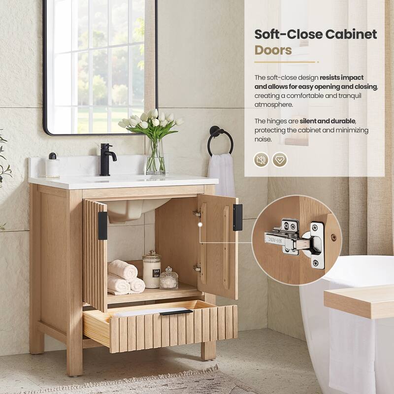 Shenzhen Bath Vanity with Composite Stone Top without Mirror