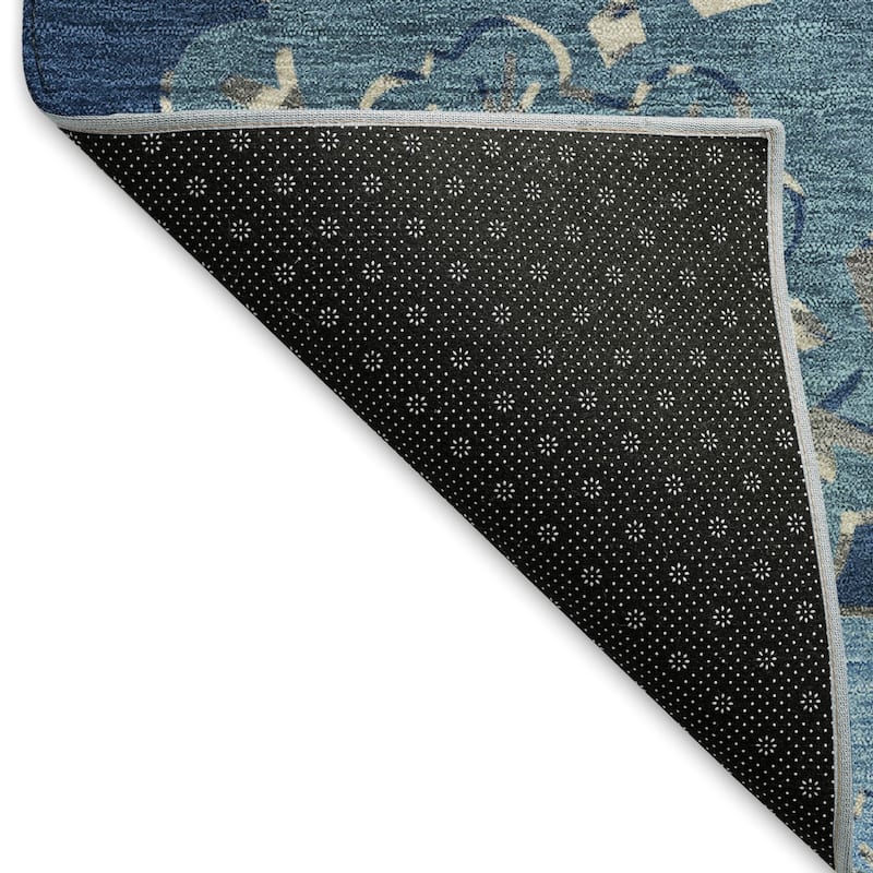 Machine Washable Indoor/ Outdoor Global Motif Chantille Rug