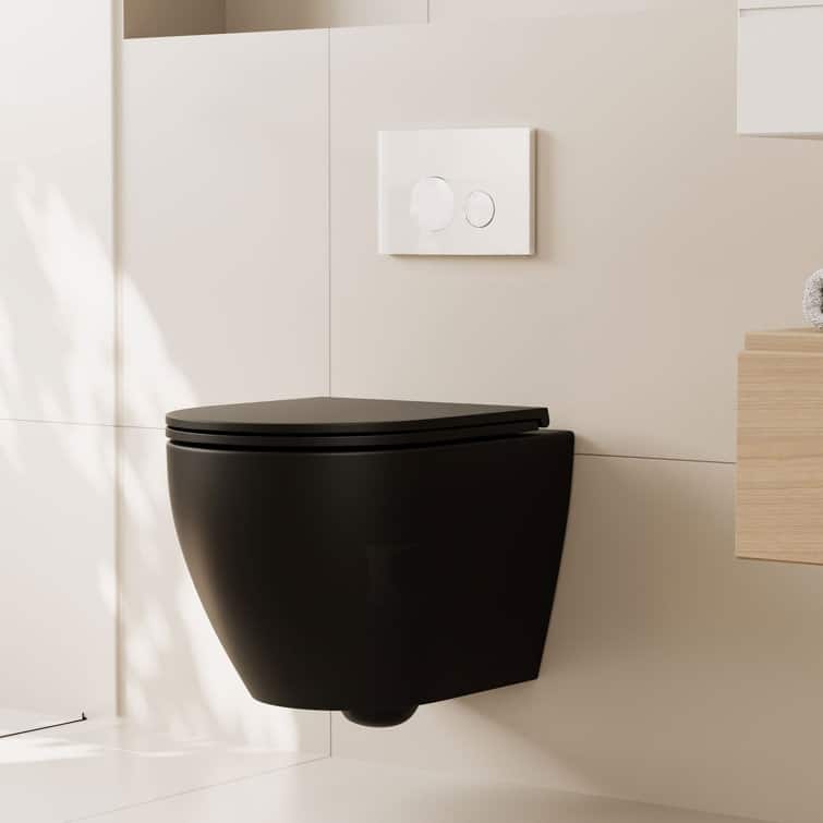 DeerValley Liberty 1.59 GPF Wall Hung Elongated Toilets Included Seat
