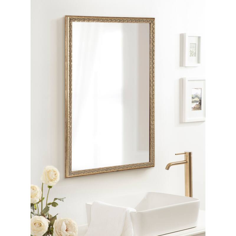 Kate and Laurel Johann Rectangle Wall Mirror