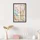 preview thumbnail 5 of 64, Bright Days, Pastel Bright Strokes Modern Gold Canvas Wall Art Print for Living Room