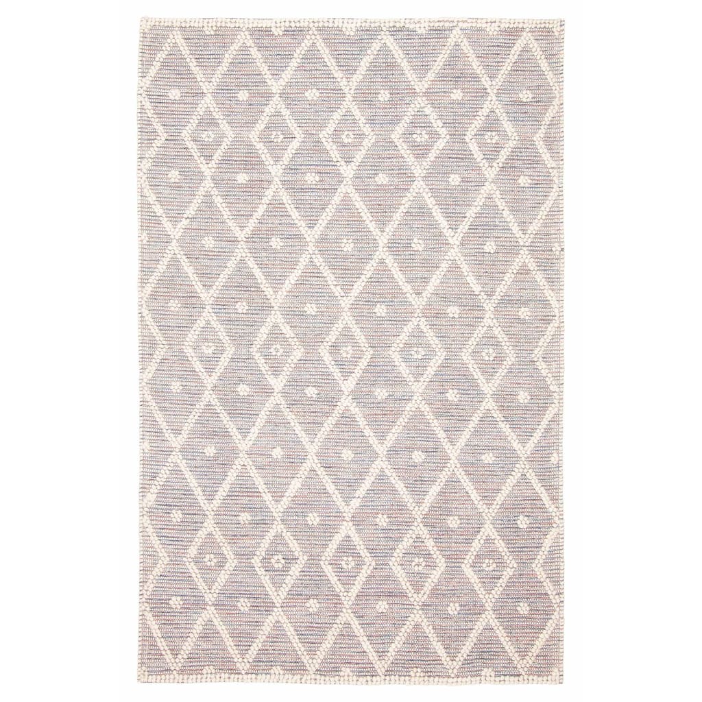 ECARPETGALLERY Braid weave Sienna Grey Wool Rug - 4'11 x 7'9