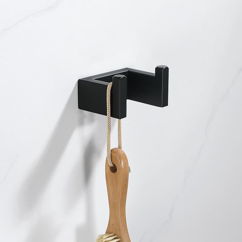Wall Mounted Double Towel Hooks in Stainless Steel(set of 2)
