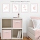 preview thumbnail 3 of 4, Blush Pink and White Floral Leaf Wall Decor Art Prints Set of 4 Boho Chic Bohemian Watercolor Botanical Woodland Single Flower