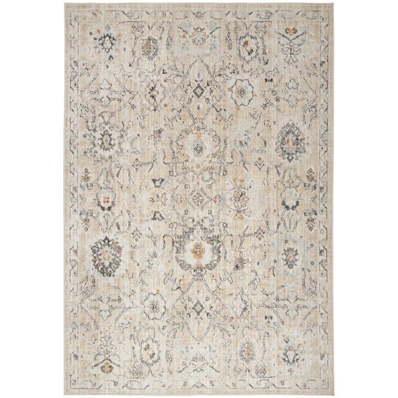 Nourison Oushak Home Indoor Persian Area Rug - 4' 1" x 5' 11" - Cream
