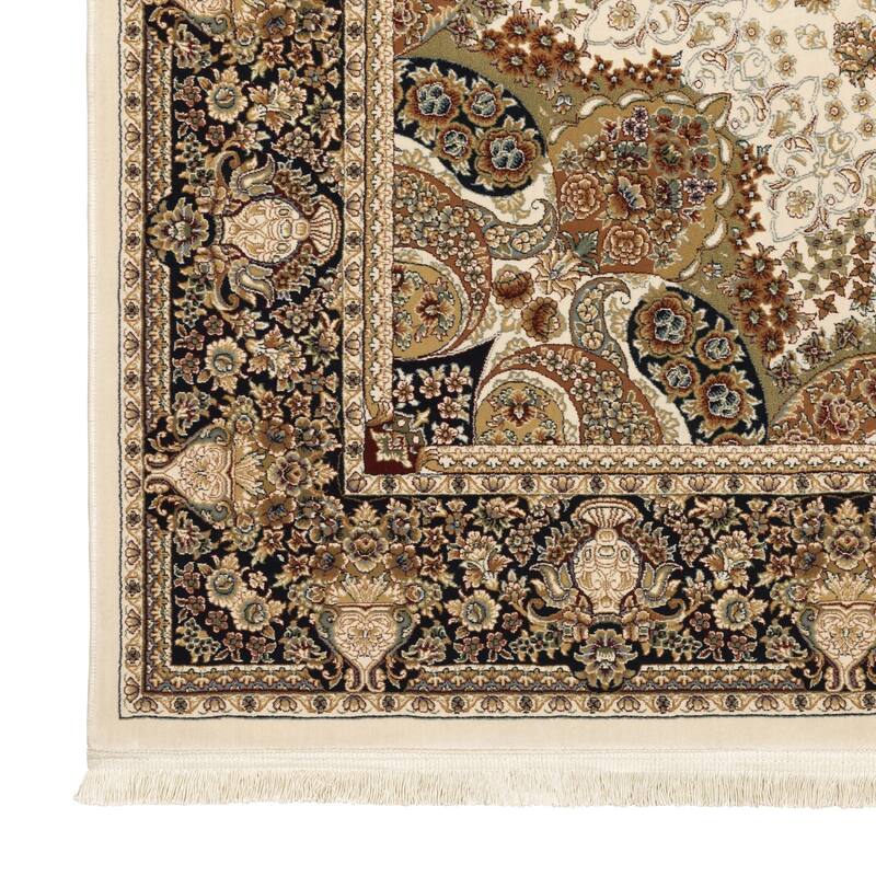 HomeRootsMedallion Traditional Rectangle Area Rug