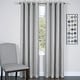 preview thumbnail 23 of 23, Copper Grove Sam Houston Taylor 8 Grommet Lined Window Curtain Panel Silver - 63 Inches