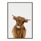 preview thumbnail 12 of 17, Sylvie Baby Highland Calf Animal Print Framed Canvas by Amy Peterson