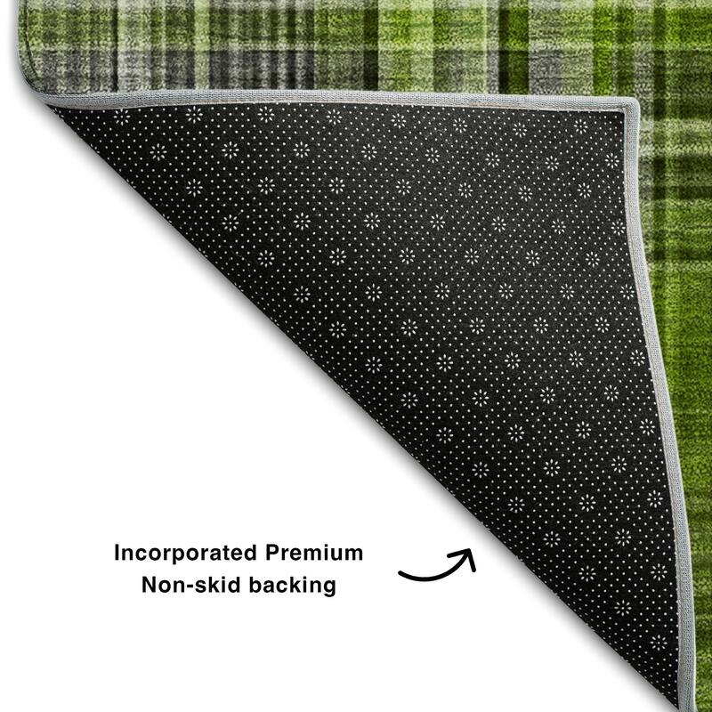 Premium Washable Super Soft Plaid Mayfield Rug