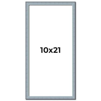10x21 Frame Rustic Sky Blue Solid Wood Picture Frame | 0.75 Inch