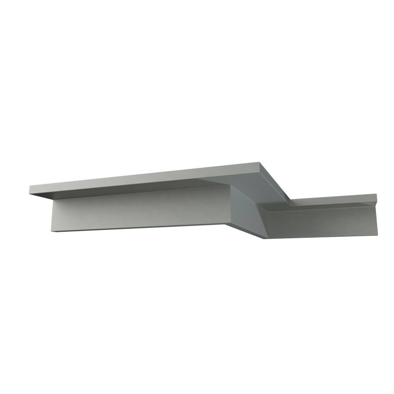 1"H x 1"P x 1 3/8"F x 94 1/2"L Savannah Crown Moulding - 1-Pack