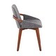 preview thumbnail 15 of 52, Carson Carrington Pugo Mid-Century Modern Chair Walnut Finish