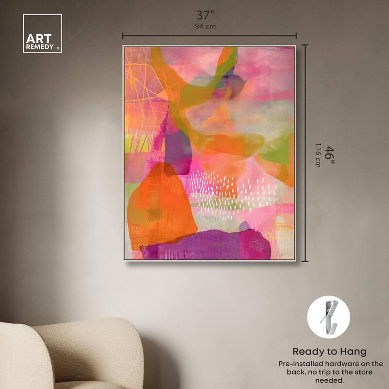 Garnet Gleam V Canvas by Art Remedy