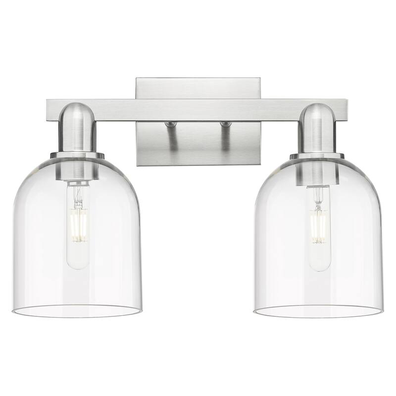 Innovations Lighting 716-2W-12-17 Bella Vanity Bella 2 Light 17" Wide - Brushed Satin Nickel / Clear