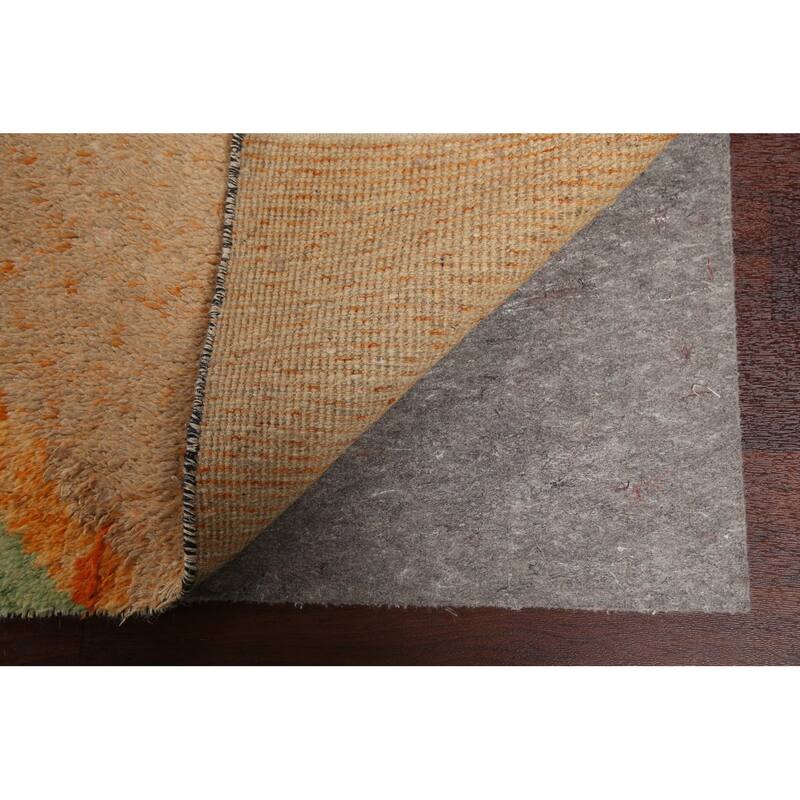 Geometric Tribal Moroccan Area Rug Wool Hand-knotted Oriental Carpet - 9'1" x 12'10"