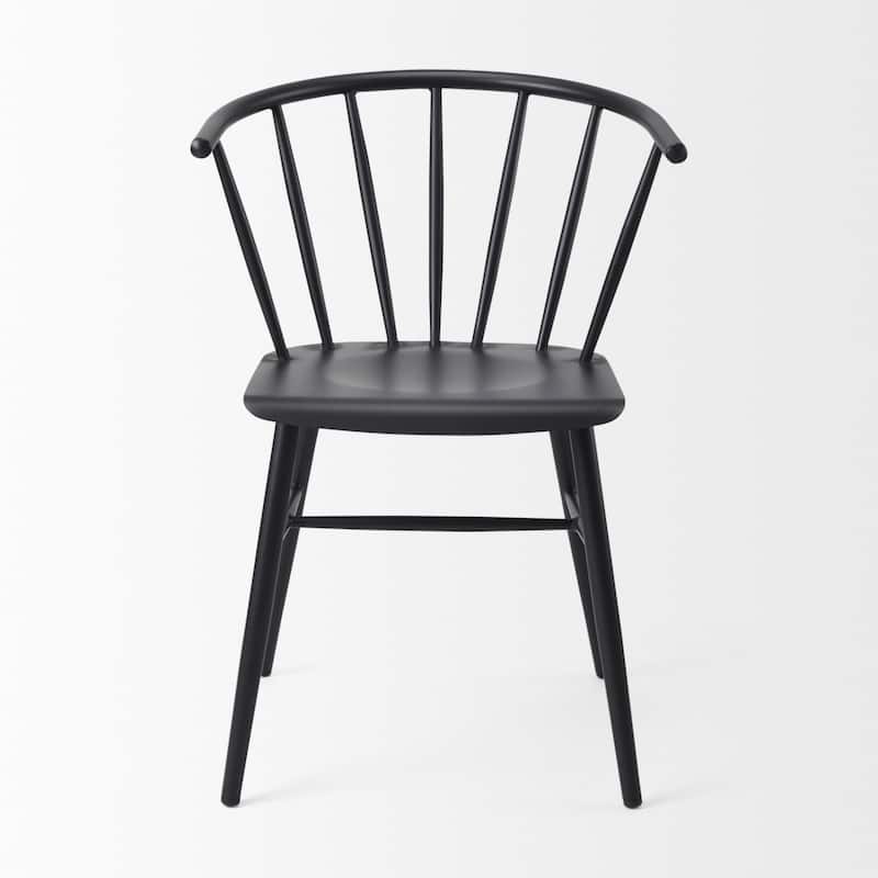 Colin Black Metal Dining Chair - 21.2"W x 21.2"D x 30.3"H