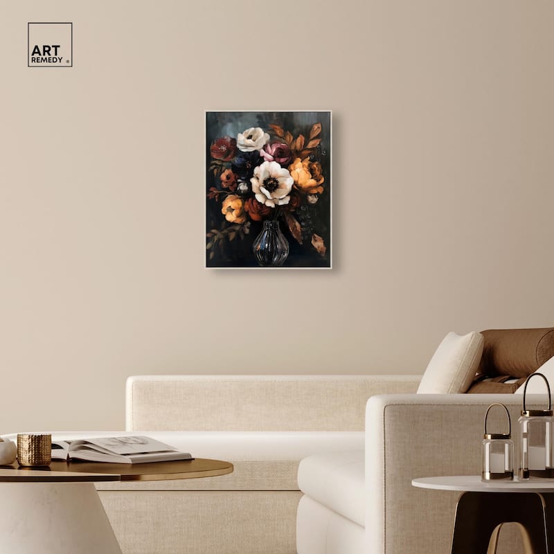 Velvet Night Bloom I Canvas by Art Remedy