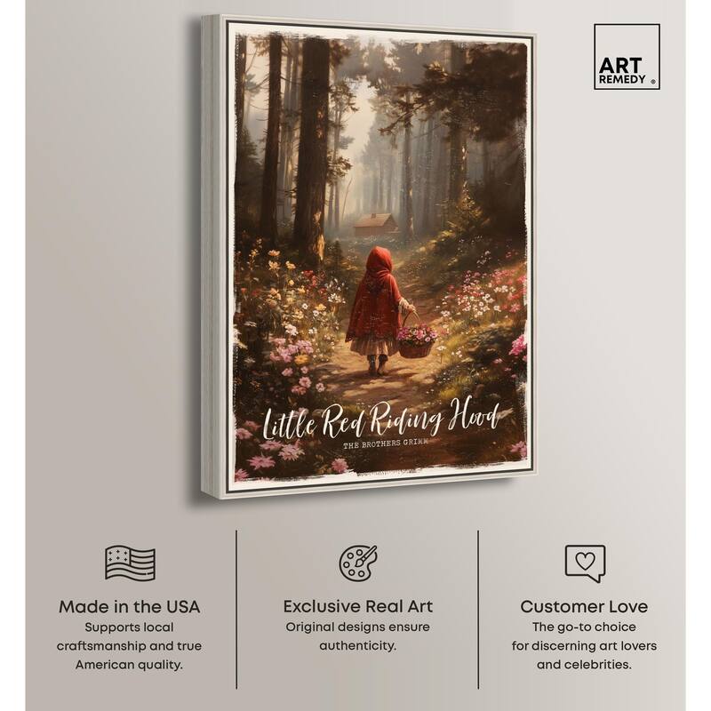 Classic Red Riding Hood Canvas by Art Remedy