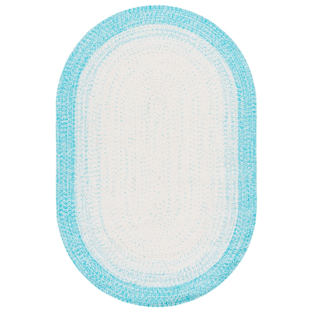 SAFAVIEH Handmade Braided Eiry Washable Indoor/Outdoor Rug - Weather Resistant & Easy Cleaning