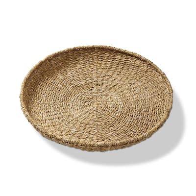 Seagrass Round Tray - Natural