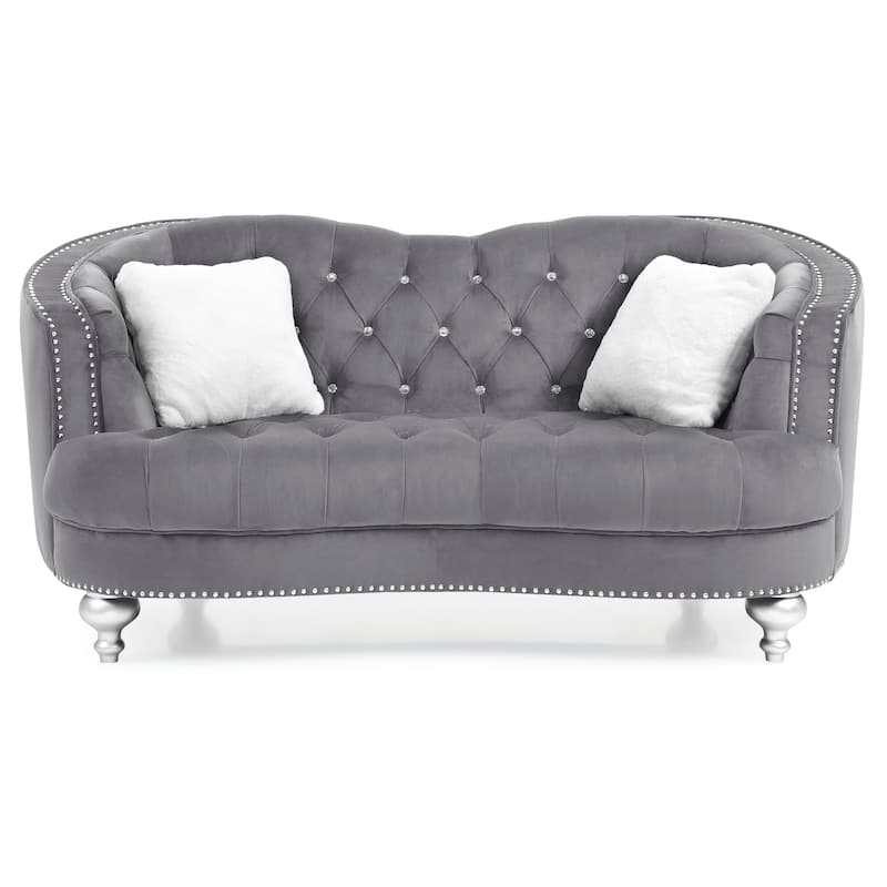 Jewel Velvet Loveseat