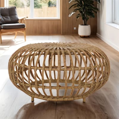 29.5" Wicker Coffee Table