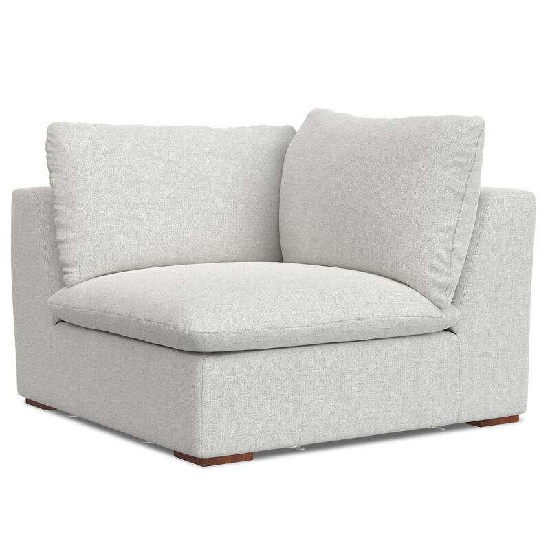 WYNDENHALL Marlee Pit Sectional Modular Sofa in Velvety Chenille Performance Fabric