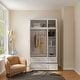 preview thumbnail 2 of 23, Modern Freestanding Wardrobe Armoire Closet Large Storage Cabinet