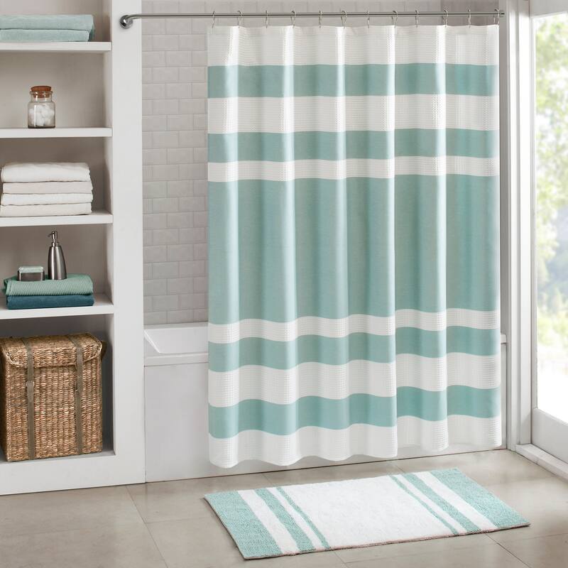 Porch & Den Niantic Shower Curtain - 72x72" - Aqua