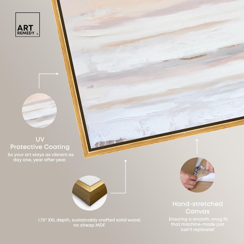 Gilded Dawn Canvas by Art Remedy