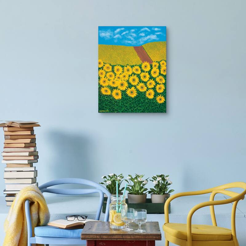 Tuscan Sunflowers by Synthia SAINT JAMES Canvas Art Print