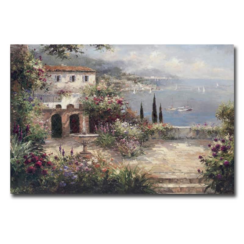 Mediterranean Villa by Peter Bell Gallery Wrapped Canvas Giclee Art (24 ...