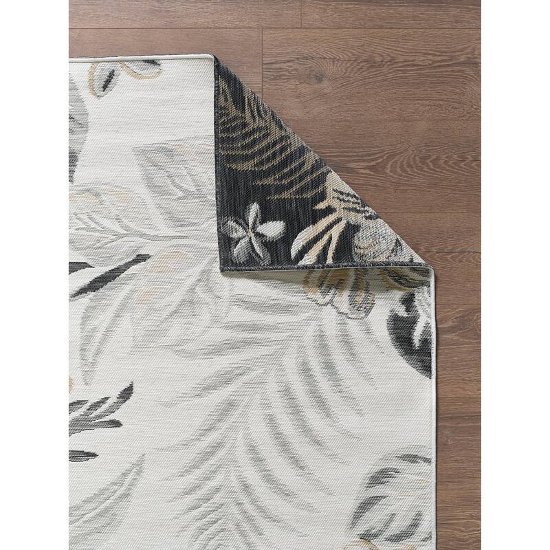 Domani Novarro Modern Palms Reversible Indoor/Outdoor Area Rug