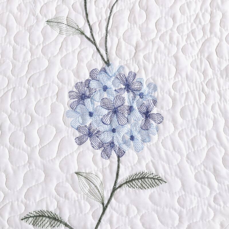 Carnation Embroidered Bedspread