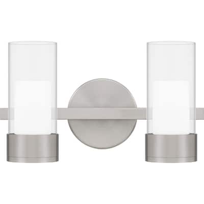Logan LED Bathroom Vanity Light in Brushed Nickel