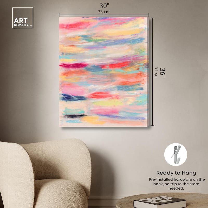 Color Play III Canvas by Art Remedy, Gallery Wrapped